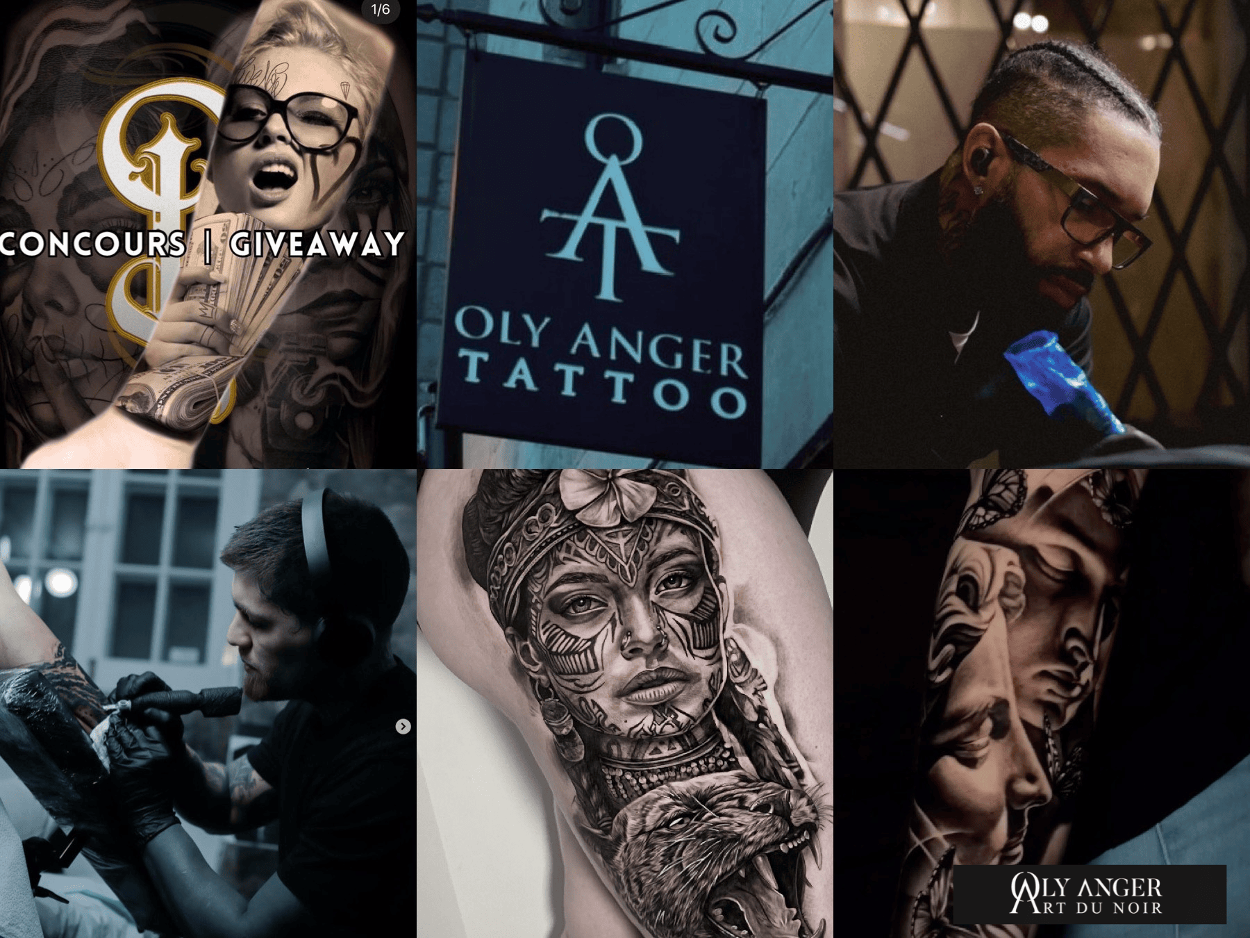 Oly Anger Tattoo Instagram